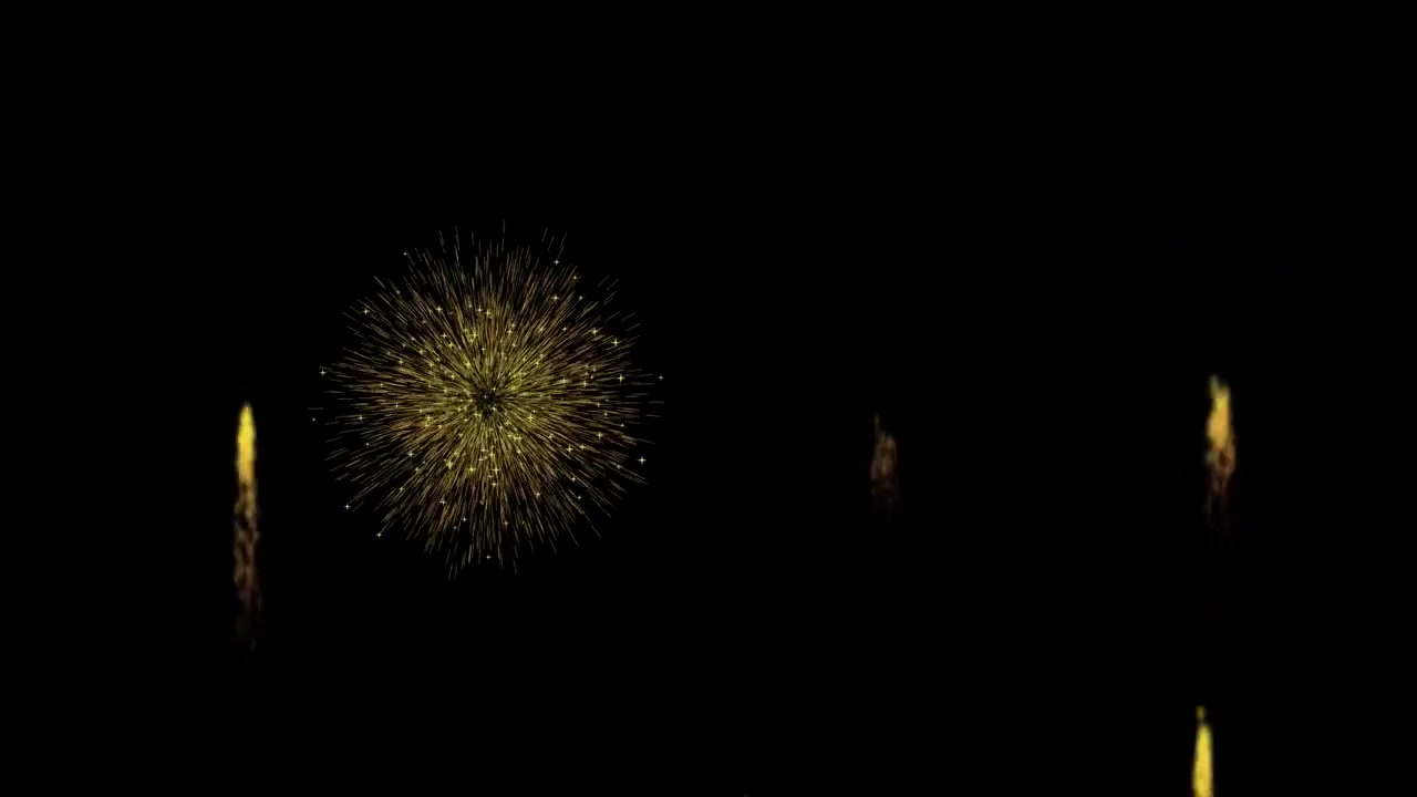 Animazione fuochi d'artificio grafica in movimento