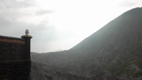 bromo active volcano crater cliff volcanic landscape java island indonesia