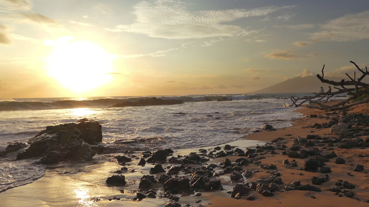 Pôr do Sol na Praia do Oceano Pacífico
