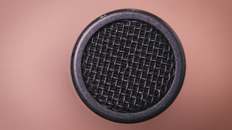 panning extreme close up shotgun microphone