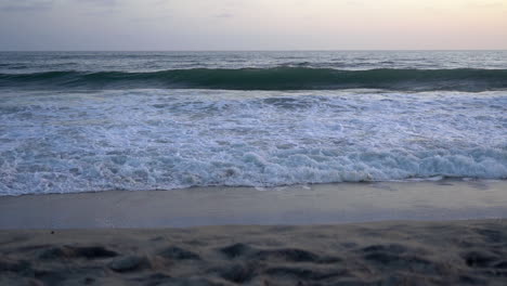 slow-motion footage of the pacific ocean at a southern california beach