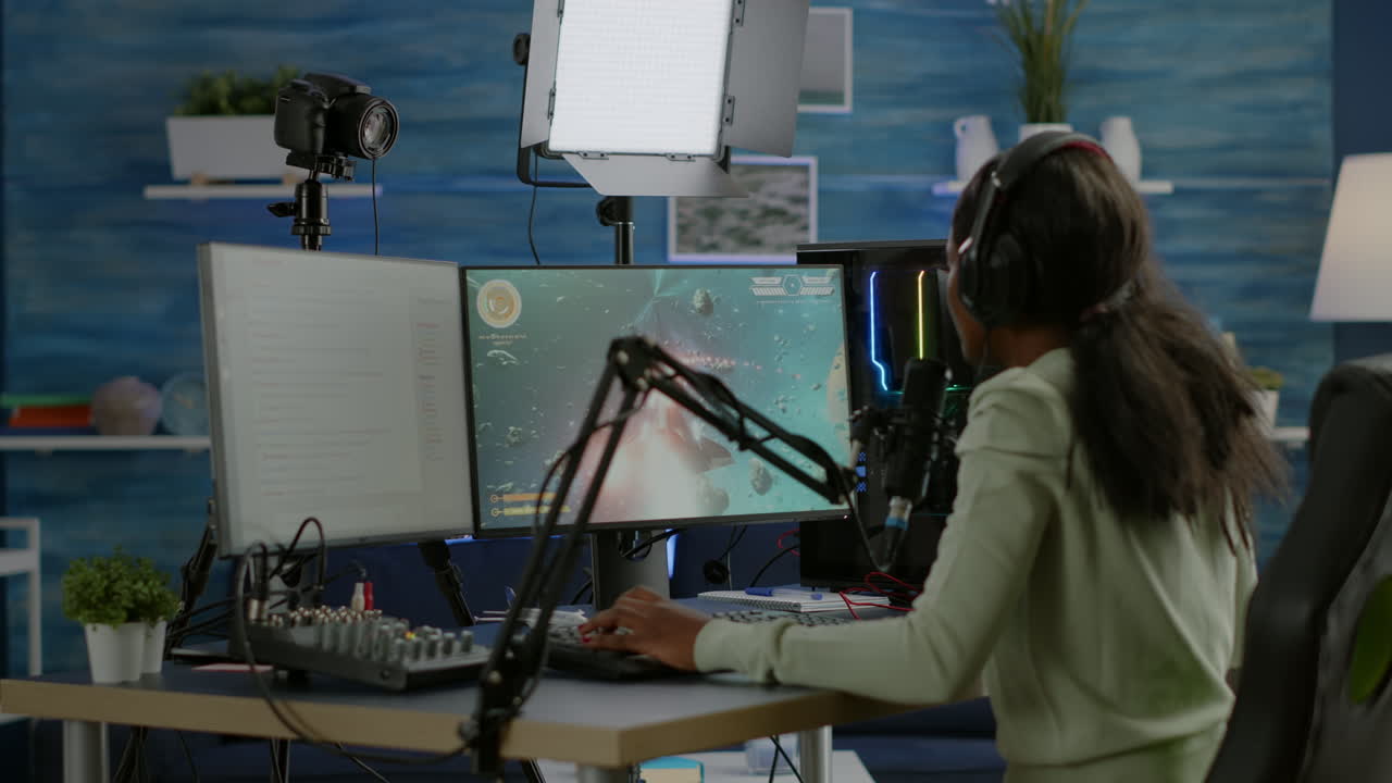 decepcionado streamer de juegos en línea africano perdiendo el campeonato