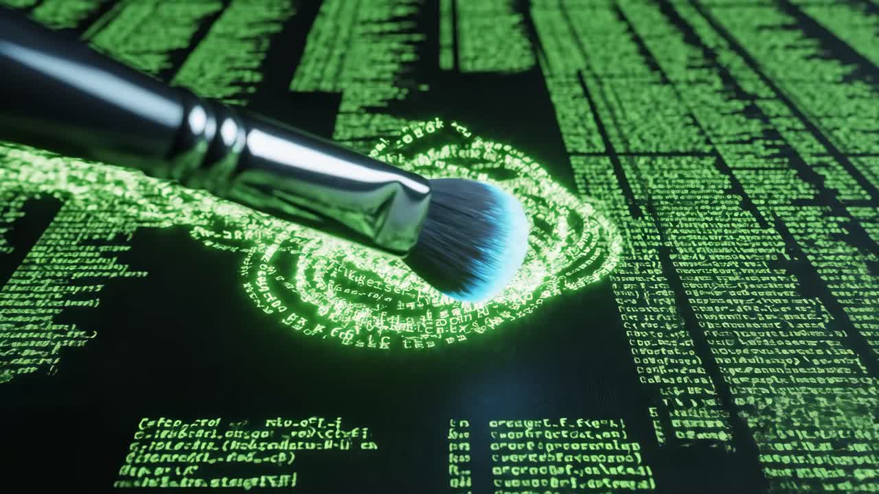 Digital brush creating code