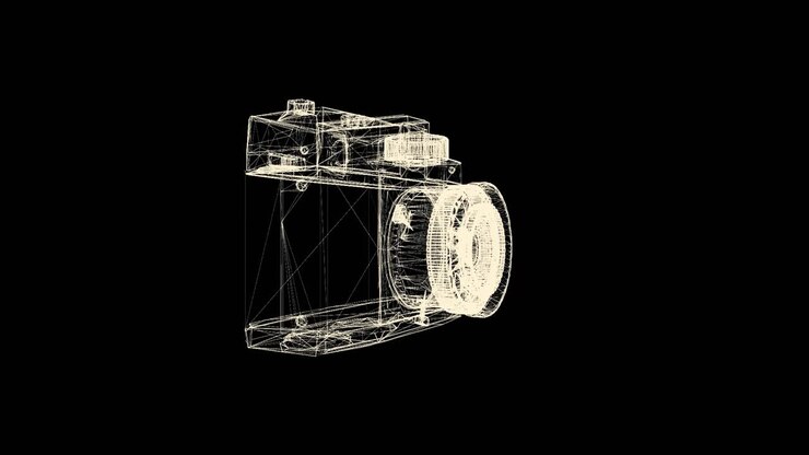 Wireframe kamera