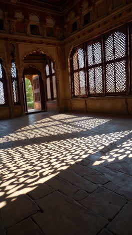 interior of a historical indian palace