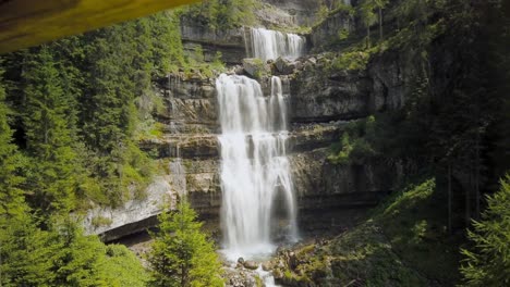 time lapse of a waterfall in a nature reserve