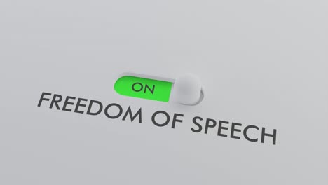 switching on the freedom of speech switch