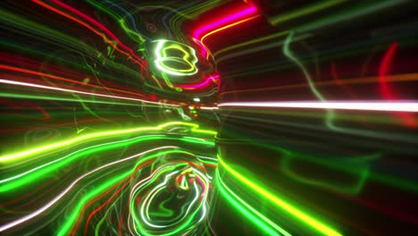 abstract neon tunnel