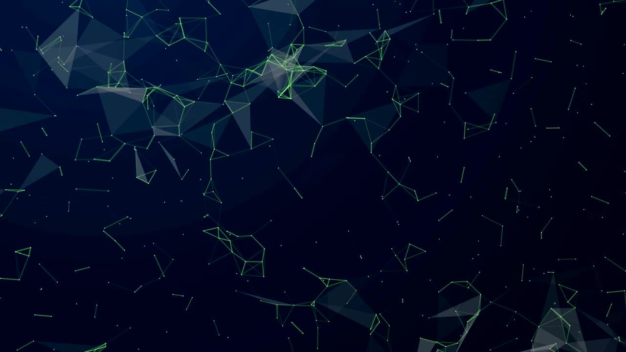 Abstract background with geometric lines and dots. Connection and web concept.