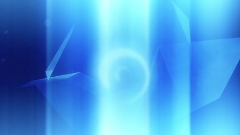 abstract 3d render, blue geometric background, modern animation, motion design with light rays, 4k seamless looped video