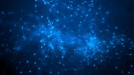 abstract blue digital network connections background