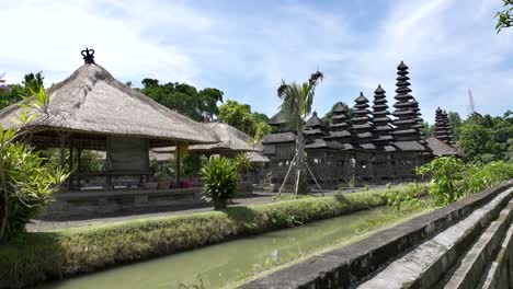 taman ayun temple, taman ayun temple,bali indonesia, the panoramic view in sunny day