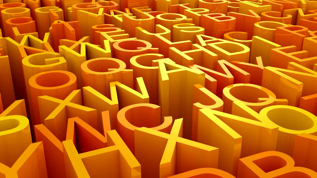 el fondo de las letras