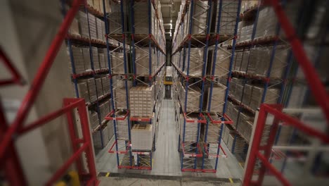 work warehouse, no people in stock, a large modern warehouse