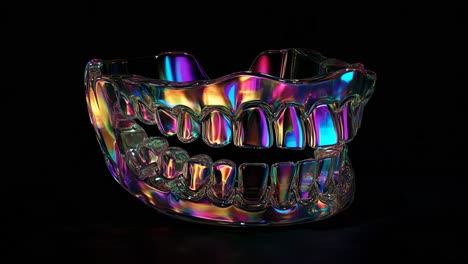abstract holographic mouth