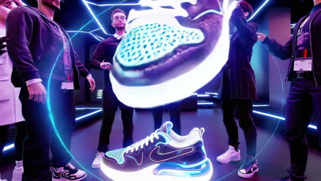 interactive sneaker showcase