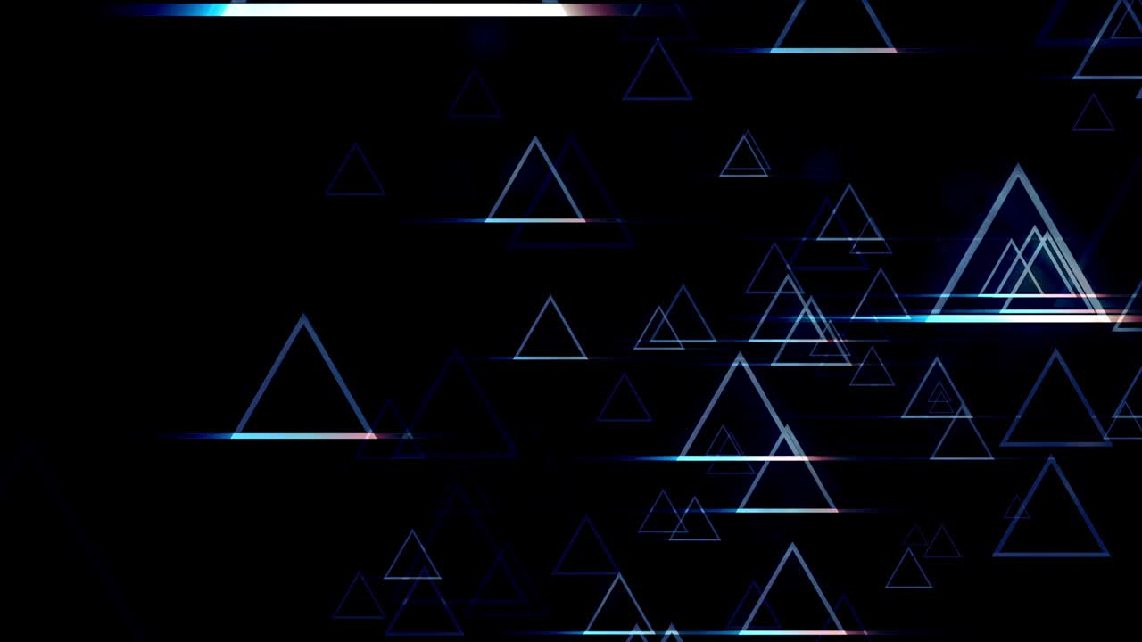 4k linterna azul de bucle de triángulo