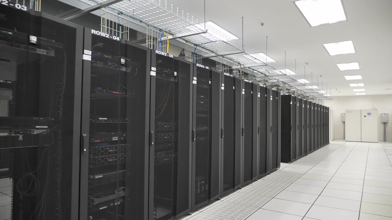 diseño interior moderno de la sala de servidores