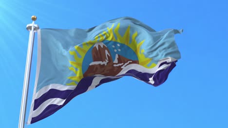 bandera de la provincia de santa cruz, argentina.