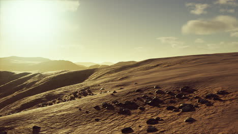hermosas dunas de arena en el desierto del sáhara al atardecer