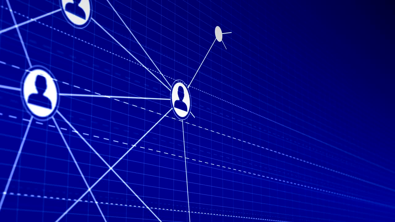 interfaz digital con iconos de usuario