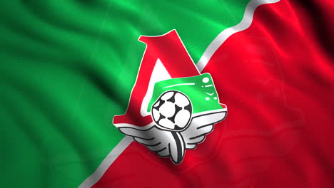 flag of fc lokomotiv moscow