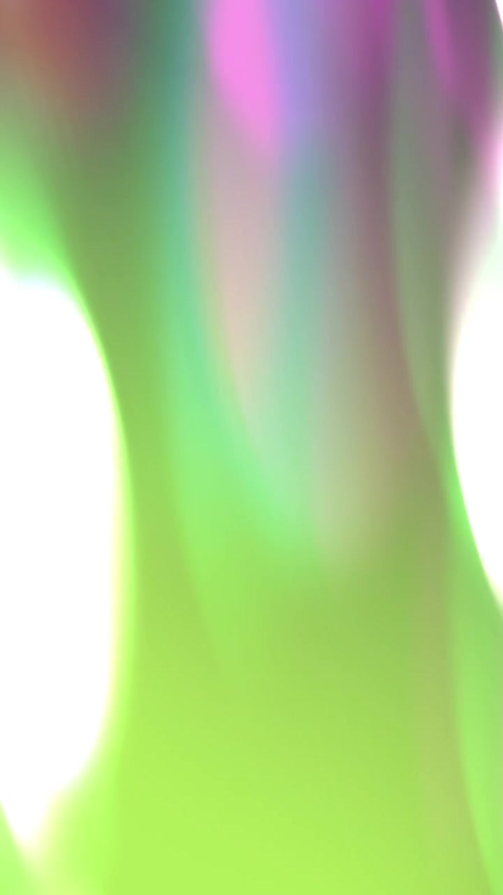 Abstract Motion Background with Soft Glowing Green and Pink Light Leaks