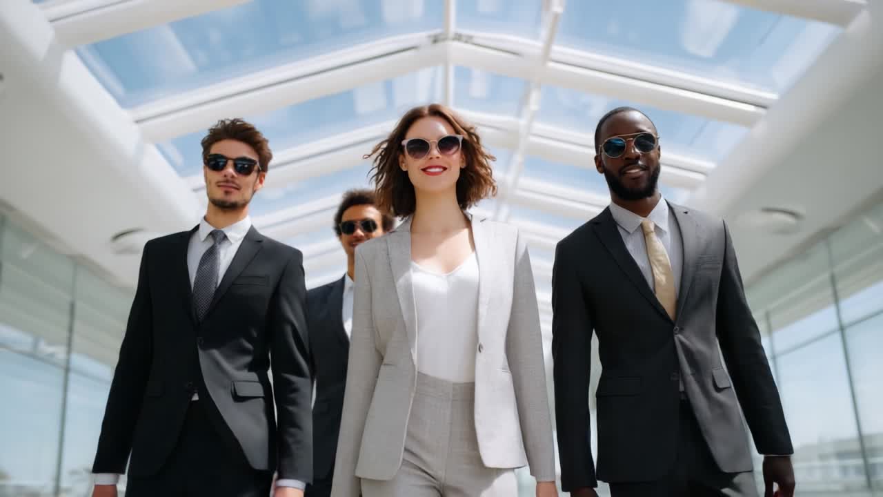 자신감 있는 비즈니스 팀