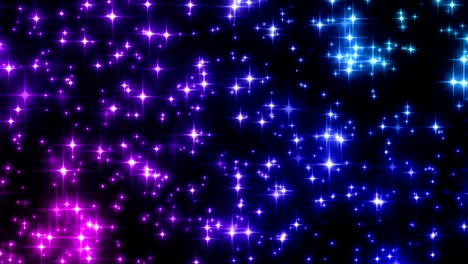 bucle de fondo de partículas de estrellas brillantes