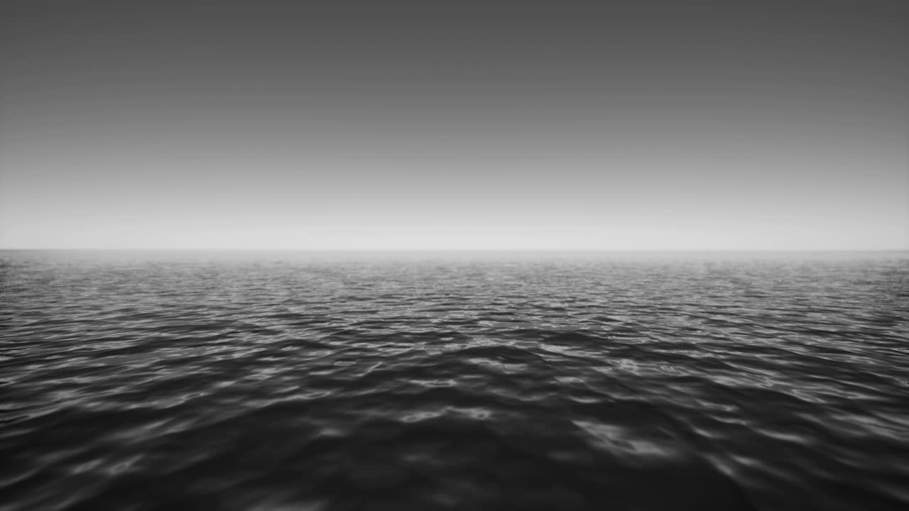 새벽에 끝없는 바다의 평온한 조용함을 포착합니다.