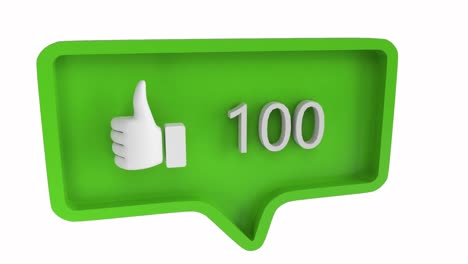 como el icono con números crecientes para las redes sociales