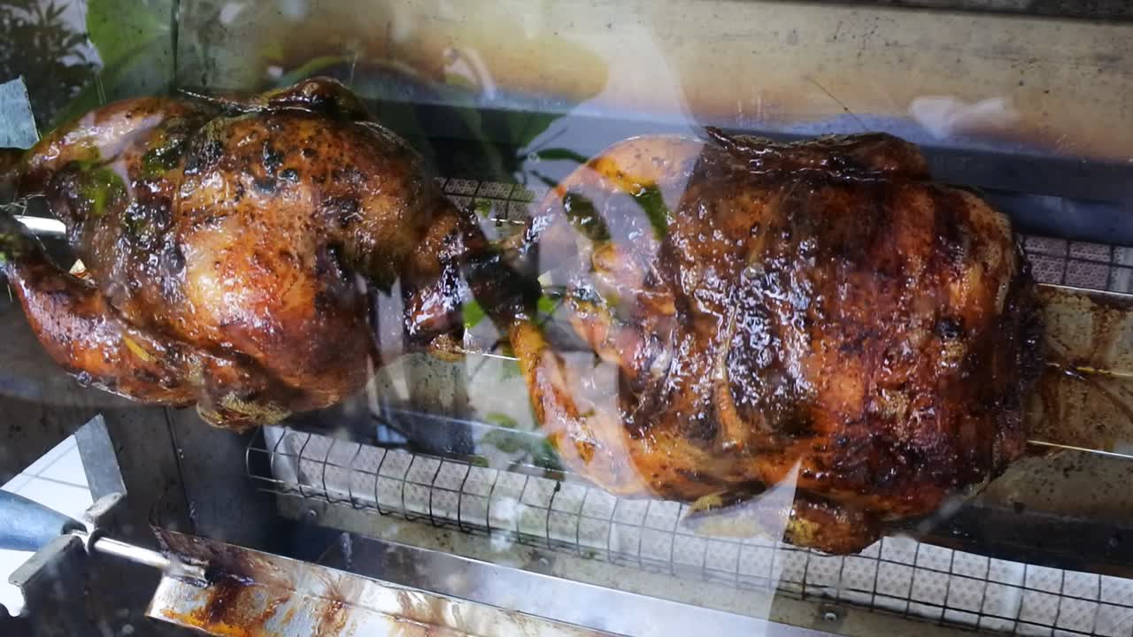 proceso de asado de pollo en el horno