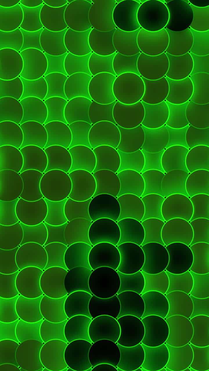 Abstract Green Circle Pattern