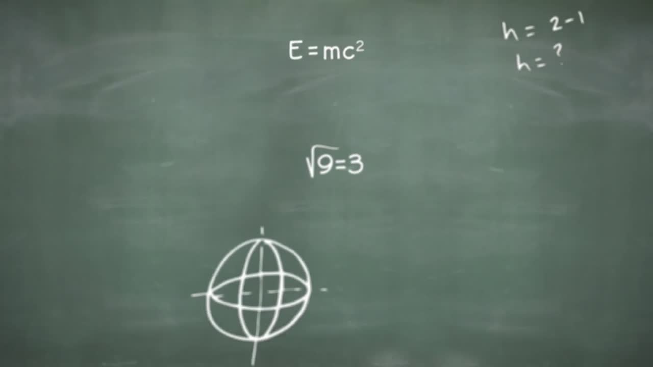 ecuaciones matemáticas y símbolos contra un fondo gris