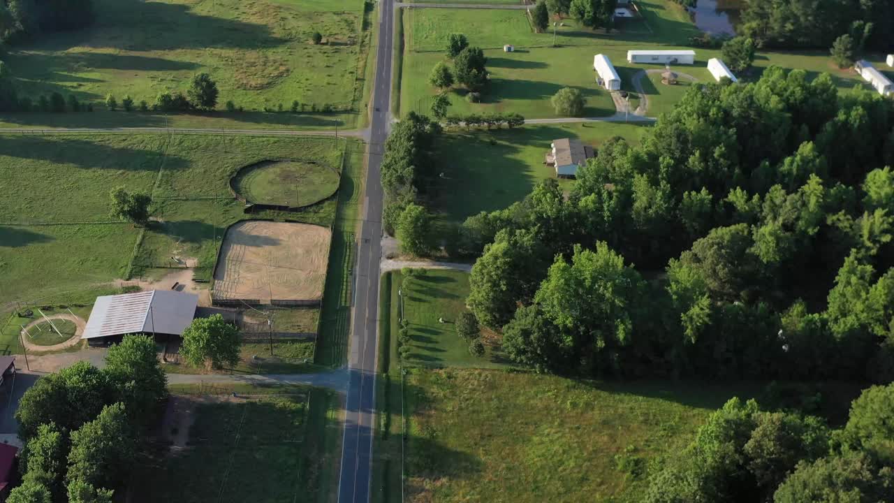 imágenes de drones en zonas rurales de carolina del norte