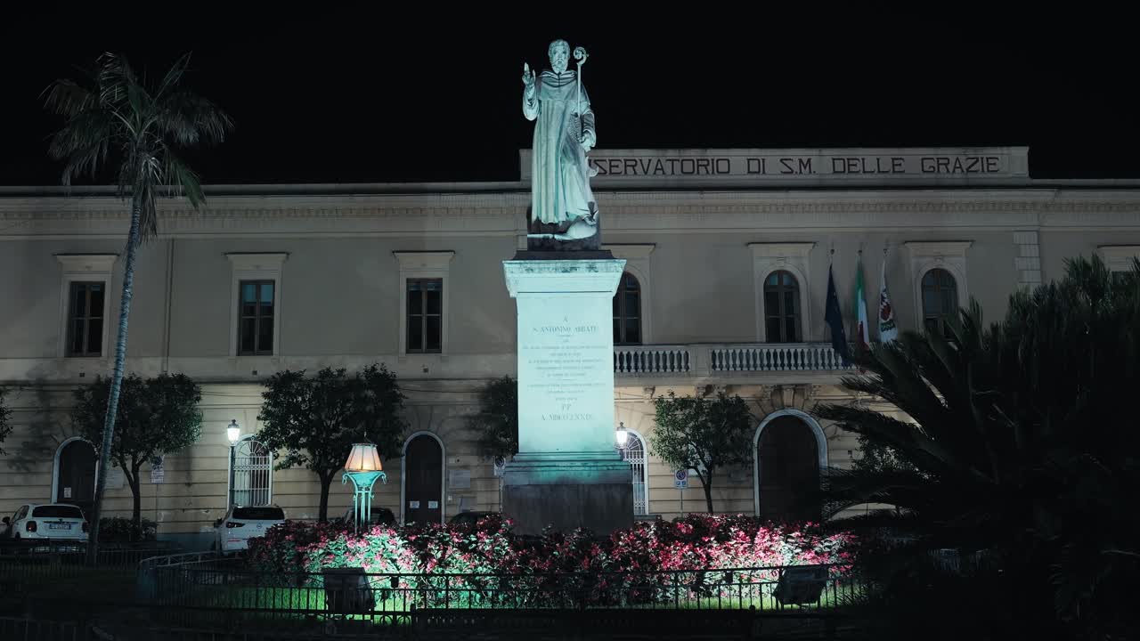 Sorrento's Sant'Antonio Square at Night, Italy