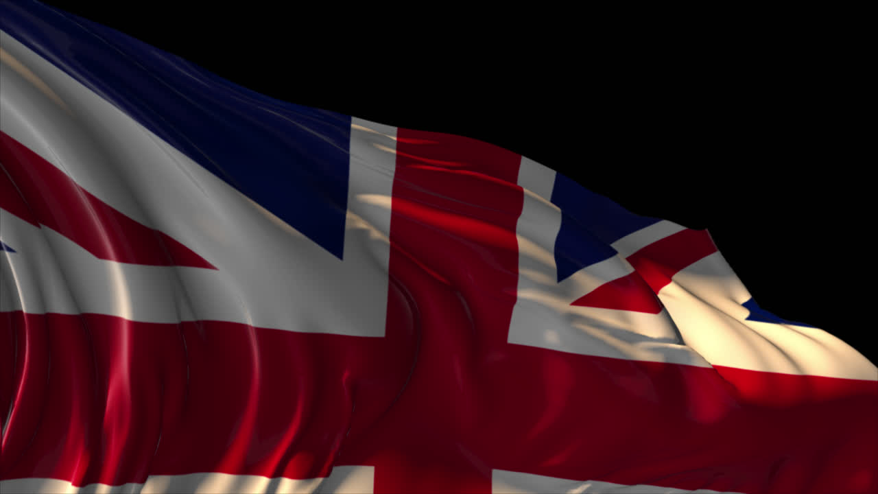 agitando la bandera del reino unido