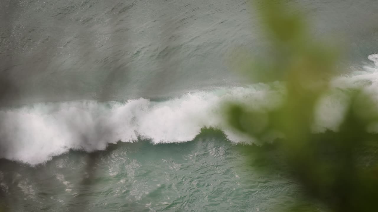 vistas del océano a lo largo de las pistas de senderismo en burleigh heads national park, gold coast, australia