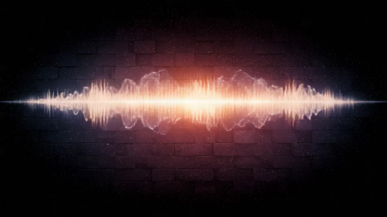 Dynamic Sound Wave Visualization: Captivating Audio Spectrum Representations Against a Dark Background to Illustrate the Beauty and Complexity of Sound