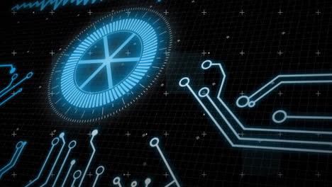 Animation of scope scanning over connections
