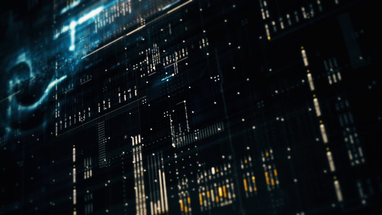 Vertical format: Advanced data matrix simulation with a dynamic and immersive display of interconnected data matrix information networks systems background