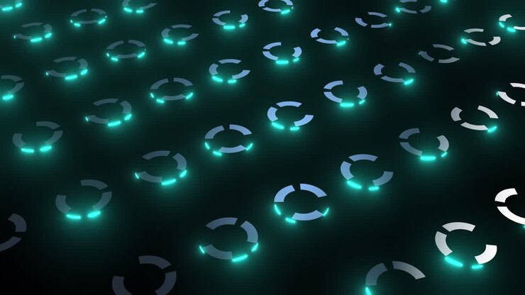 Abstract Glowing Circle Pattern