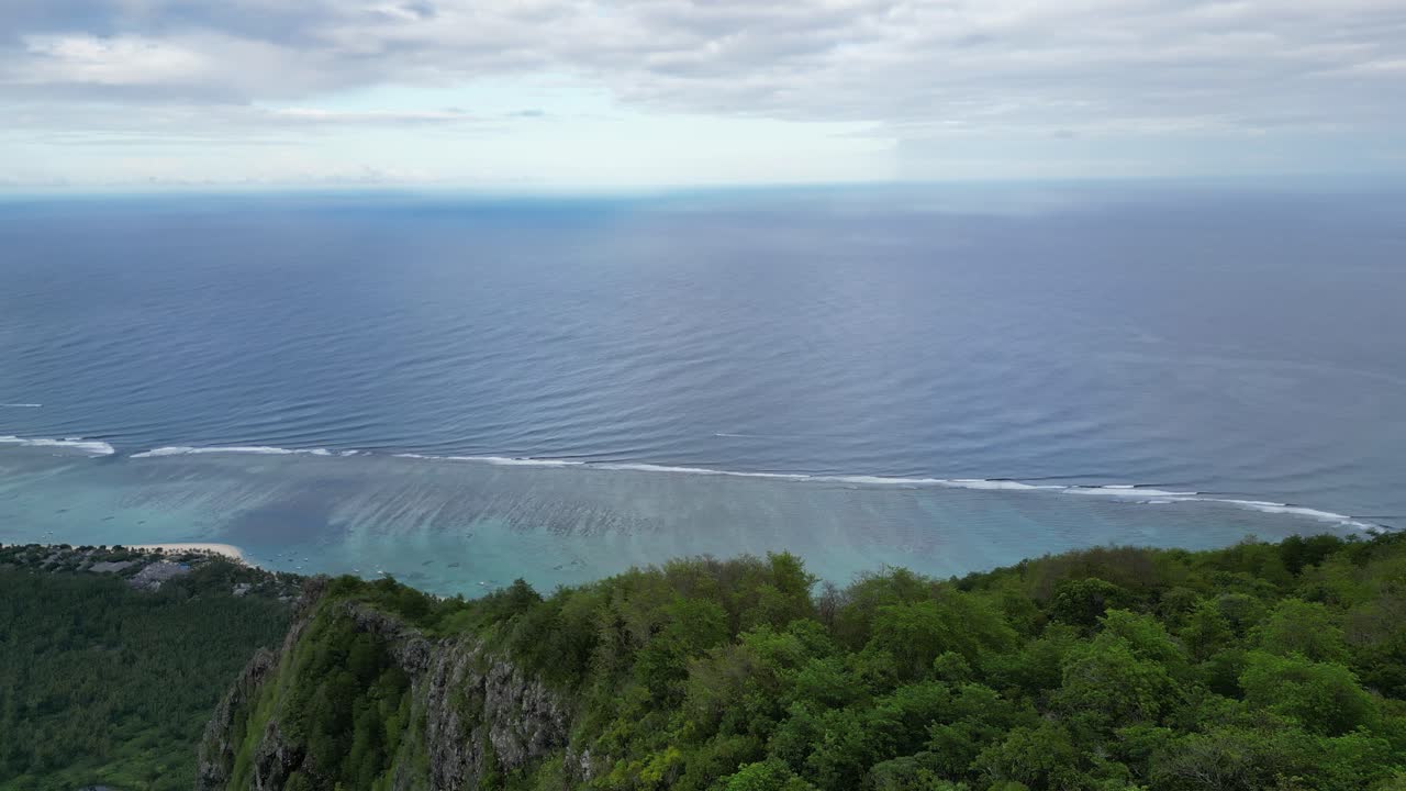 바다 위의 산, 바다 지평선과 함께 시야를 확립