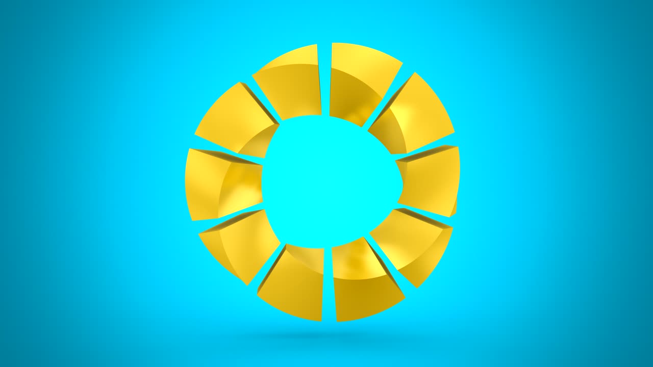 회전하는 기하학적 모양