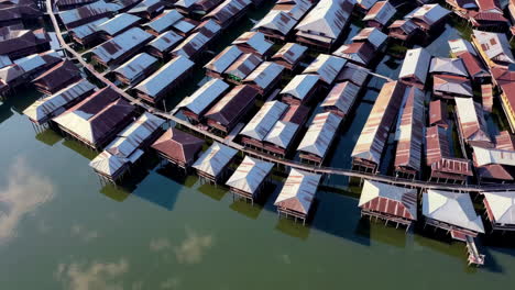 floating village aerial view