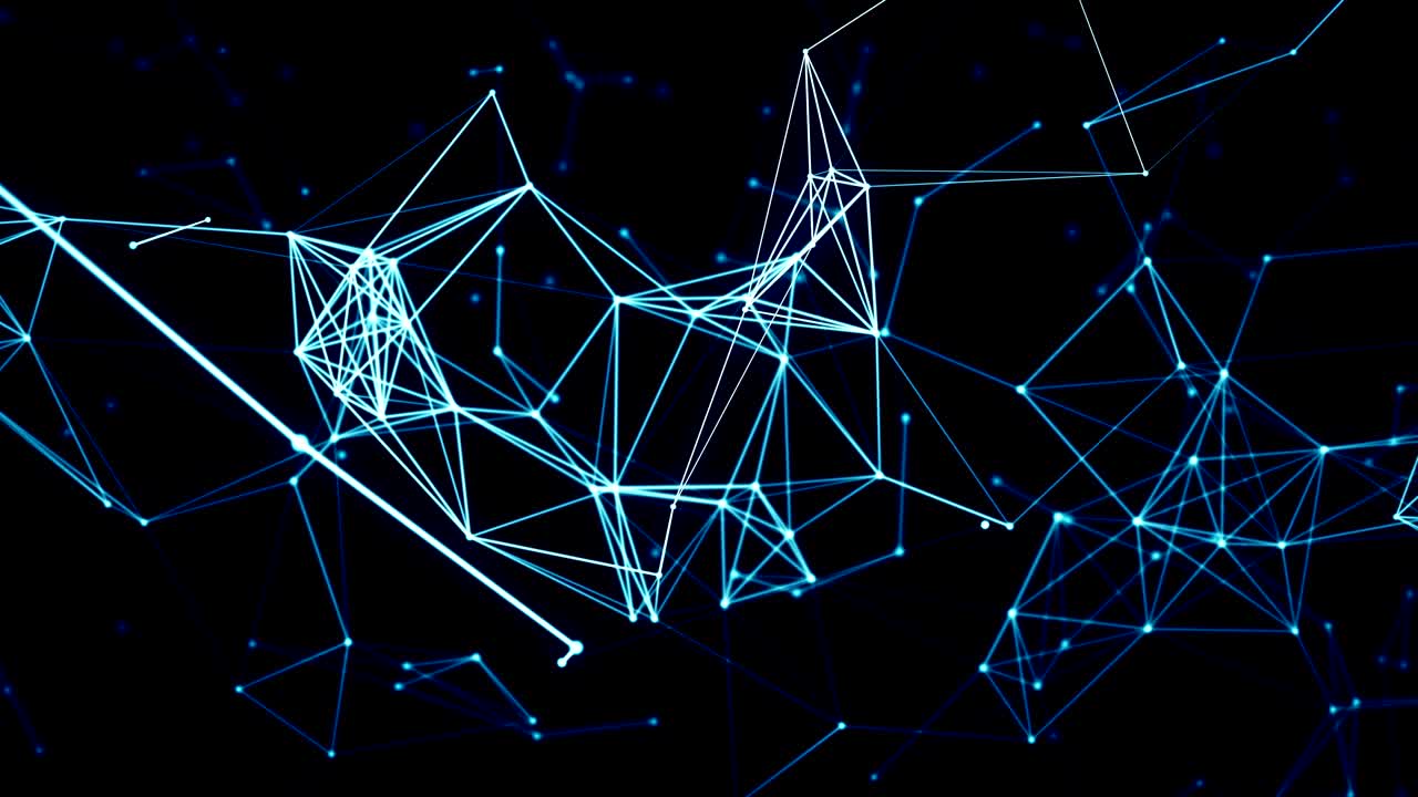 Connected network animation. Seamless loop 4k UHD (3840x2160)