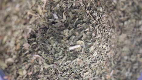 dried herbs in a jar