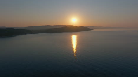 stunning sunset over the ocean