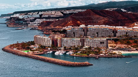 stunning aerial view of gran canaria's coastline and coastal resorts