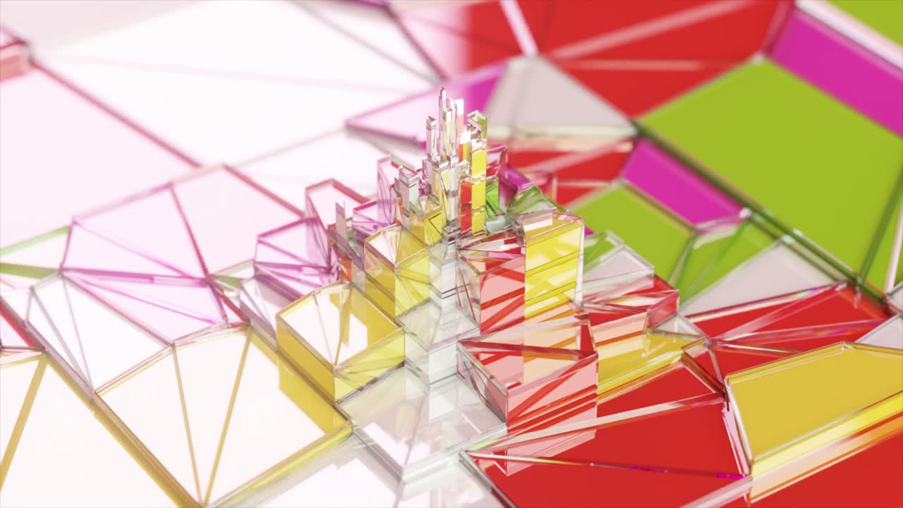 paisaje urbano geométrico abstracto